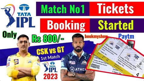 tata ipl gt vs csk tickets booking process