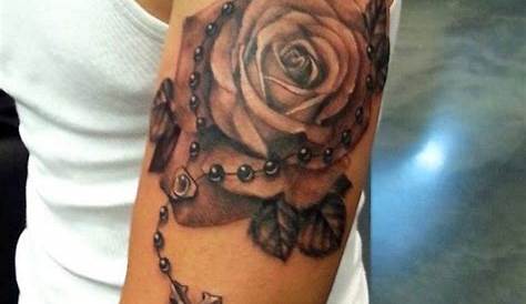 Tatouage Femme Rose Avec Chapelet Pin De Clement Em А Tatuagem, Gratidão Tatuagem, Idéias