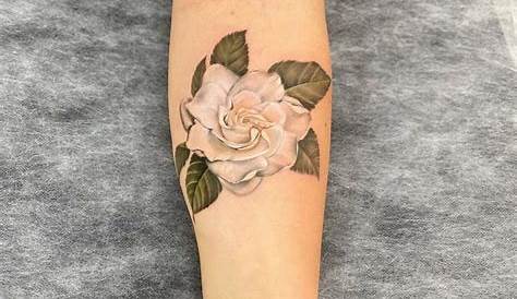 Tatouage Fleur Gardenia Black And Grey Ink Floral By Chaehwa Pretty Tattoos 80