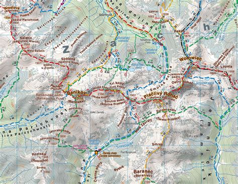 tatry slowackie mapa szlakow