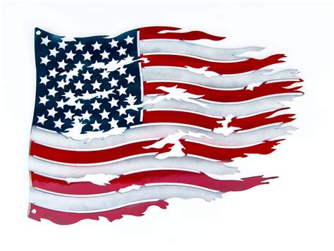 tattered american flag image free