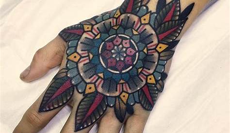 Tattoo Hand Colorful Color Mandala Best Design Ideas