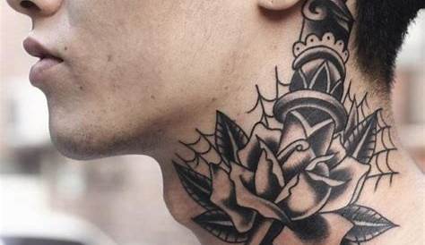 Tatuajes en el cuello para hombres » Ideas y fotografías