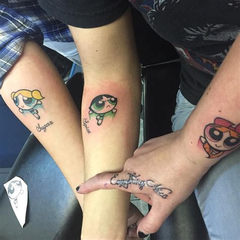 Matching three best friends tattoo
