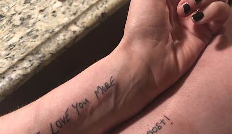 Love you more | Tattoos, Infinity tattoo, Love you more