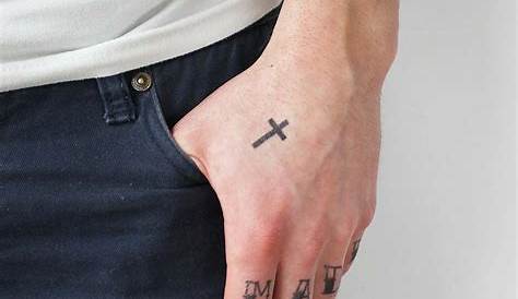 Tattoo Kleines Kreuz Hand Pin On