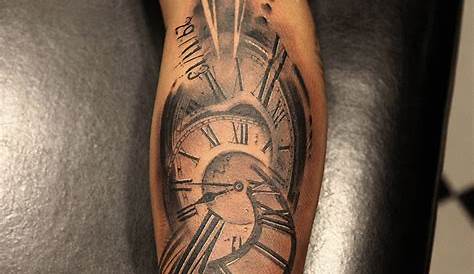 Tattoo Reloj Pierna Hombre Pin Auf Tatto