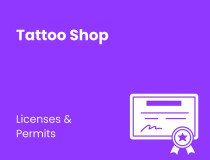 Inspiring Tattoo Shop License Ideas