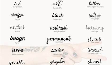 Tattoo Simple Fonts Tumblr Note Mamos