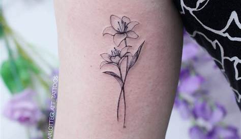 Tattoo Simple Lily Flower 60 Beautiful Ideas Nenuno Creative