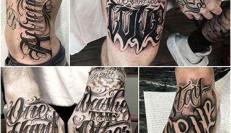 Tattoo Writing Styles On Hand OG By Mystiktattoos Calligraphy & Custom Lettering
