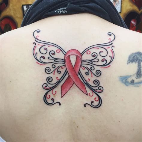 tattoo breast cancer ribbon