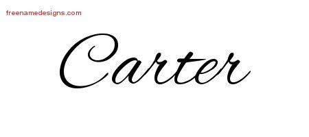 Tattoo Carter In Cursive