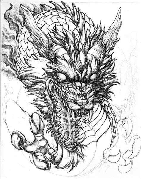DDragon by RG571 on deviantART Dragon tattoo sketch, Dragon drawing
