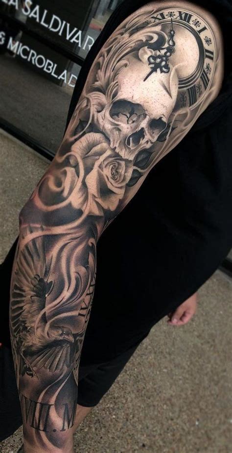 tattoo ganzer arm mann