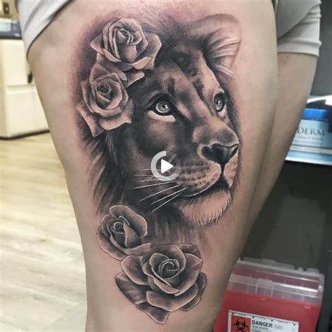 Lion tattoo ideas for women unique