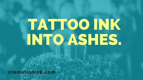 Tattoo Ink Cremation Ashes