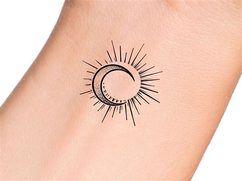 Tattoo Moon Sun