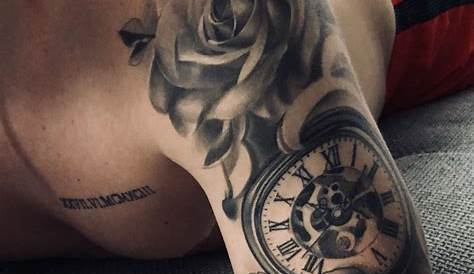 tattoos for men on neck #Tattoosformen Cool Tattoos For Girls, Rose