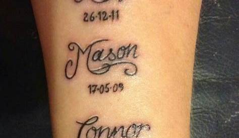 125 Kids Name Tattoos that Will Help Strengthen the Bond with Your