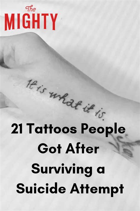 Tattoos About Surviving Suicide