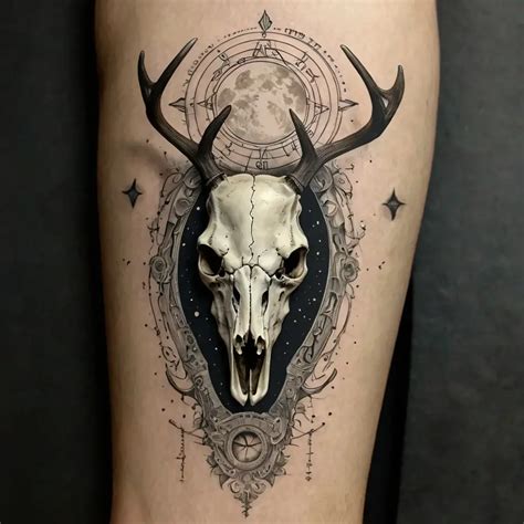 Tattoos Deer Skull