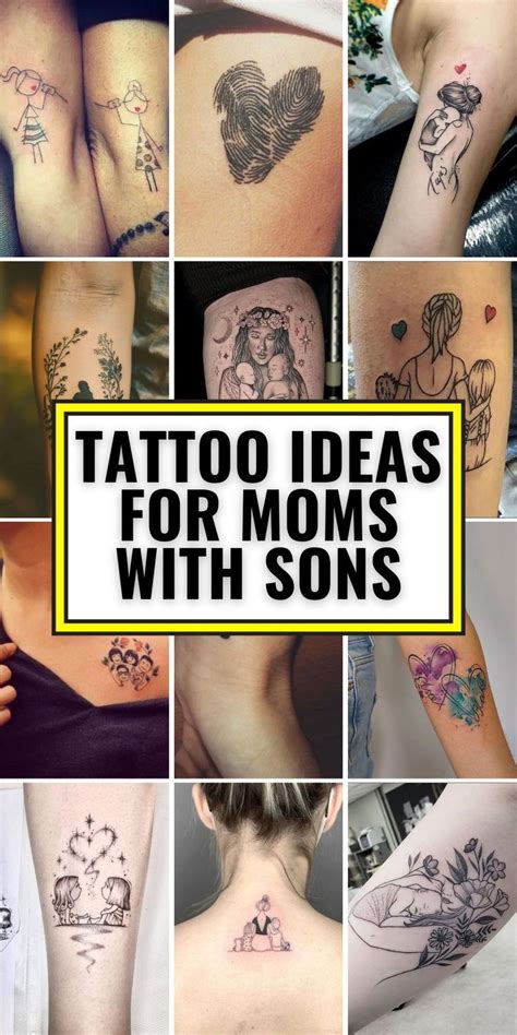 Image result for mother son tattoos Tatuajes de nombres de niños