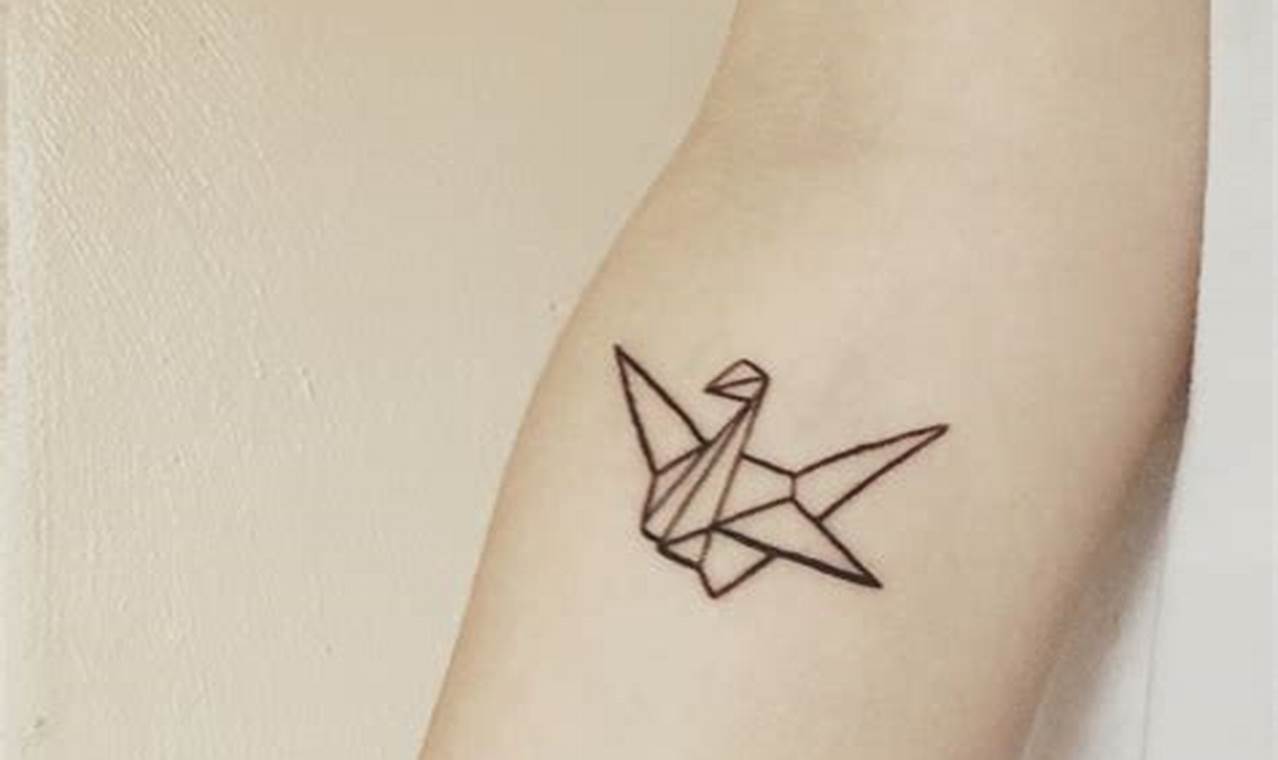 tatuaggio gru origami significato