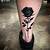 tatuajes de flores negras