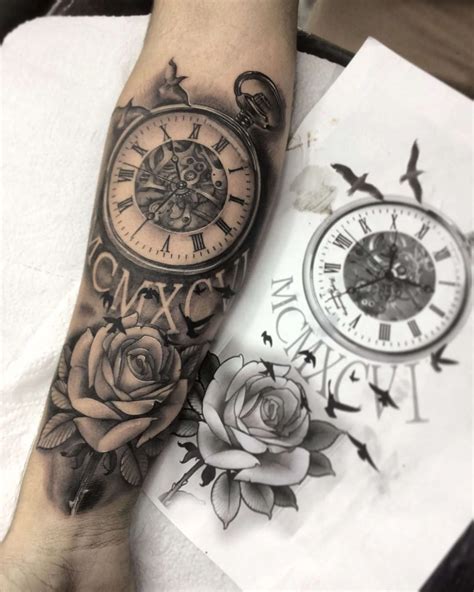Tatuajes de Relojes de Bolsillo Los Mejores Diseños