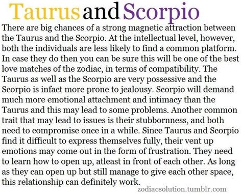taurus and scorpio match