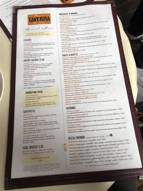 taverna austin menu