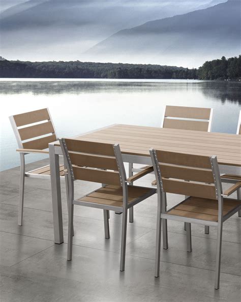 tavoli da giardino in alluminio e legno