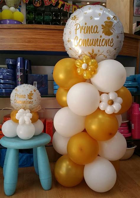 tavolo comunione decorazioni palloncini prima comunione