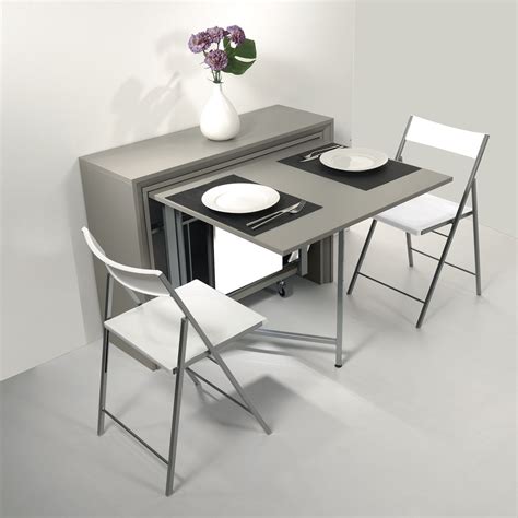 tavolo salvaspazio con sedie incorporate