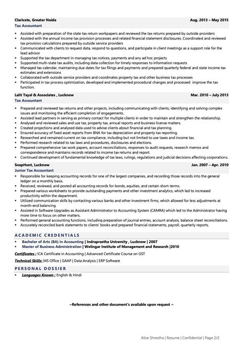 Tax Accountant Resume Sample & Guide [20+ Tips]
