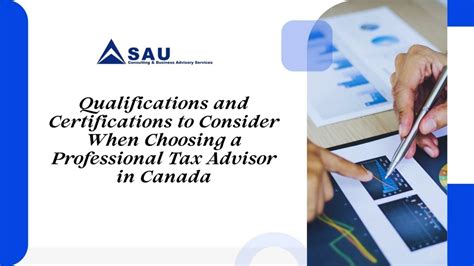 Tax Advisor Qualifications