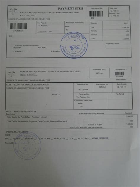 tax clearance certificate in rwanda