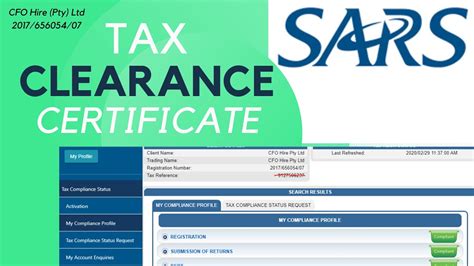 tax compliance status pin certificate