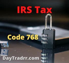 tax transcript codes 768