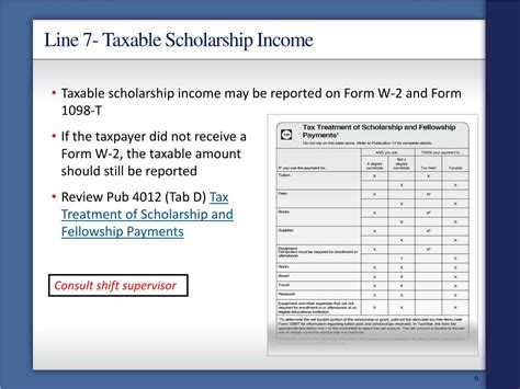 taxable scholarship income irs