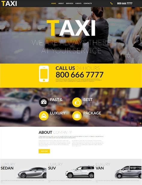 40+ Best Car Rental Taxi Website Templates Free & Premium freshDesignweb