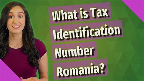 taxpayer identification number romania