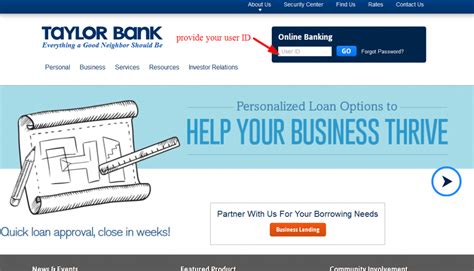 Taylor Bank Online Banking SignIn