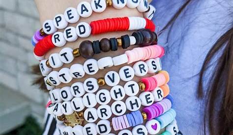 Beaded TAYLOR SWIFT Bracelets Collection of 3 Inspired by Etsy