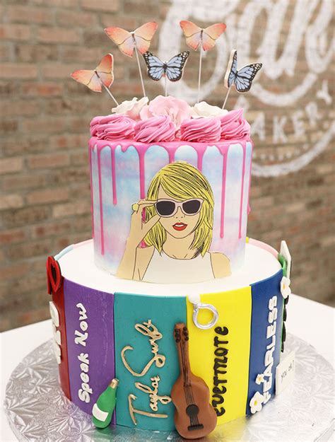 taylor swift 2 tier cake