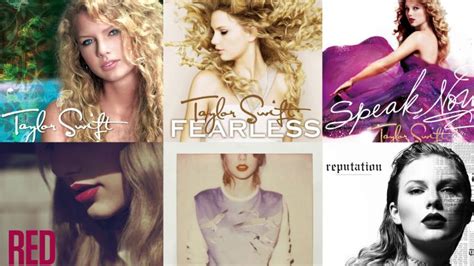 taylor swift album list in order