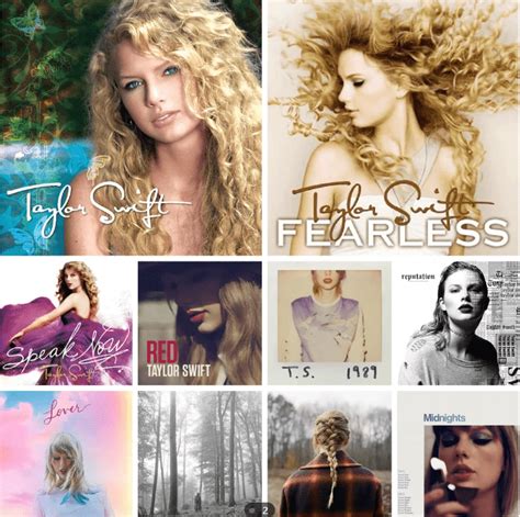 taylor swift albums in order 2023