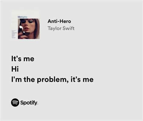 taylor swift anti-hero lyrics spotify
