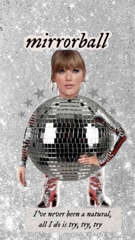 taylor swift as a mirrorball